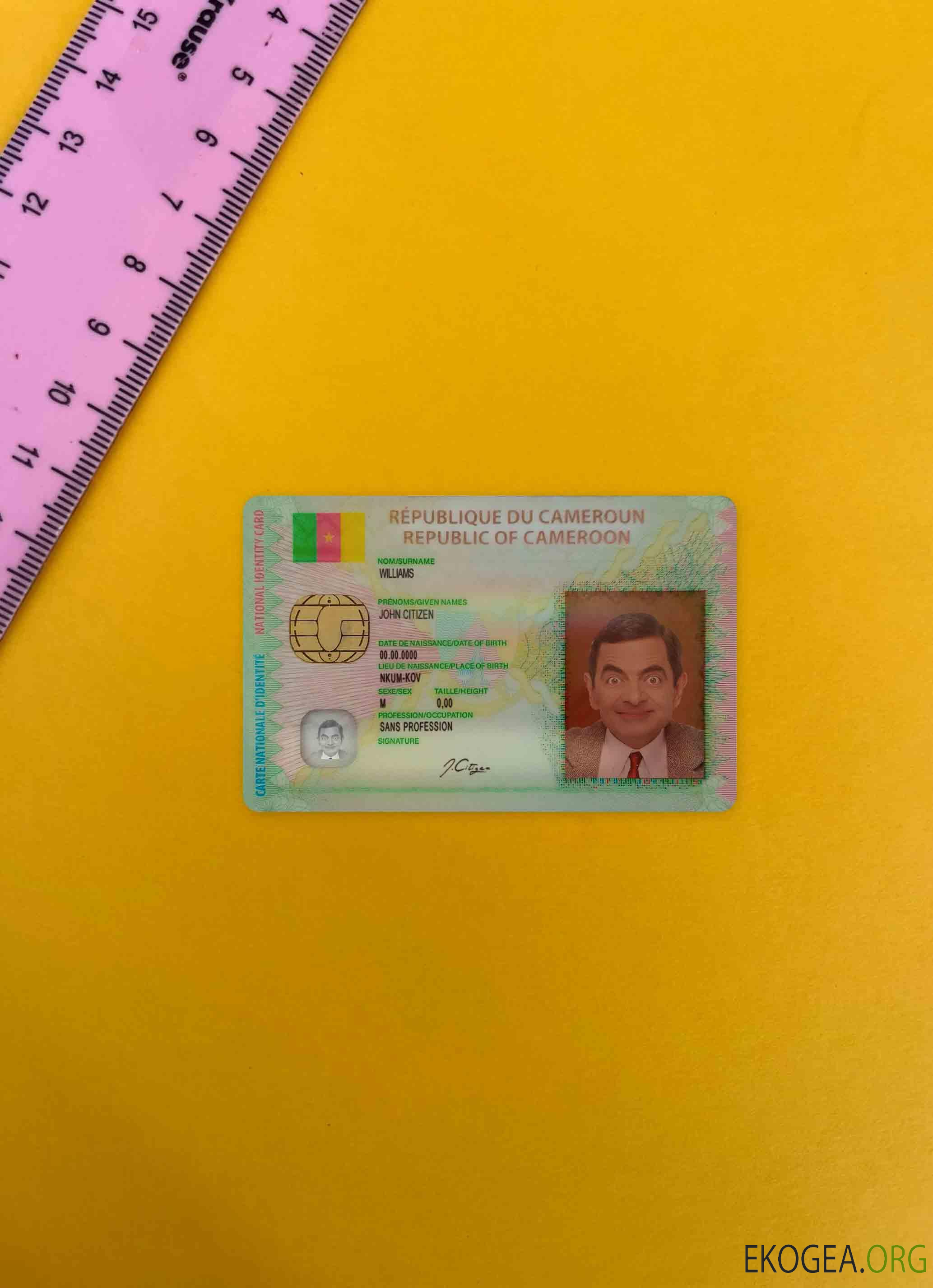 Cameroun ID photolook AVANT